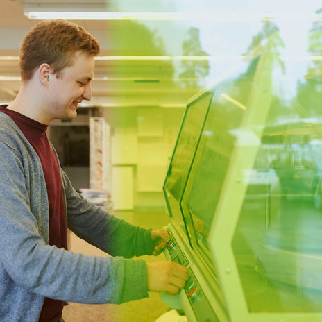 Man playing with infrastructure